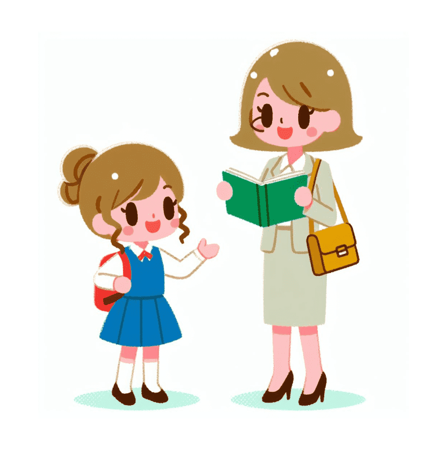 Teacher and Student Clipart Free Photo