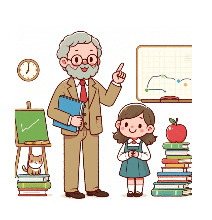 Teacher and Student Clipart Free Picture