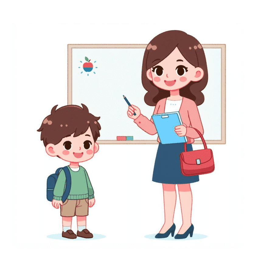 Teacher and Student Clipart Free Png
