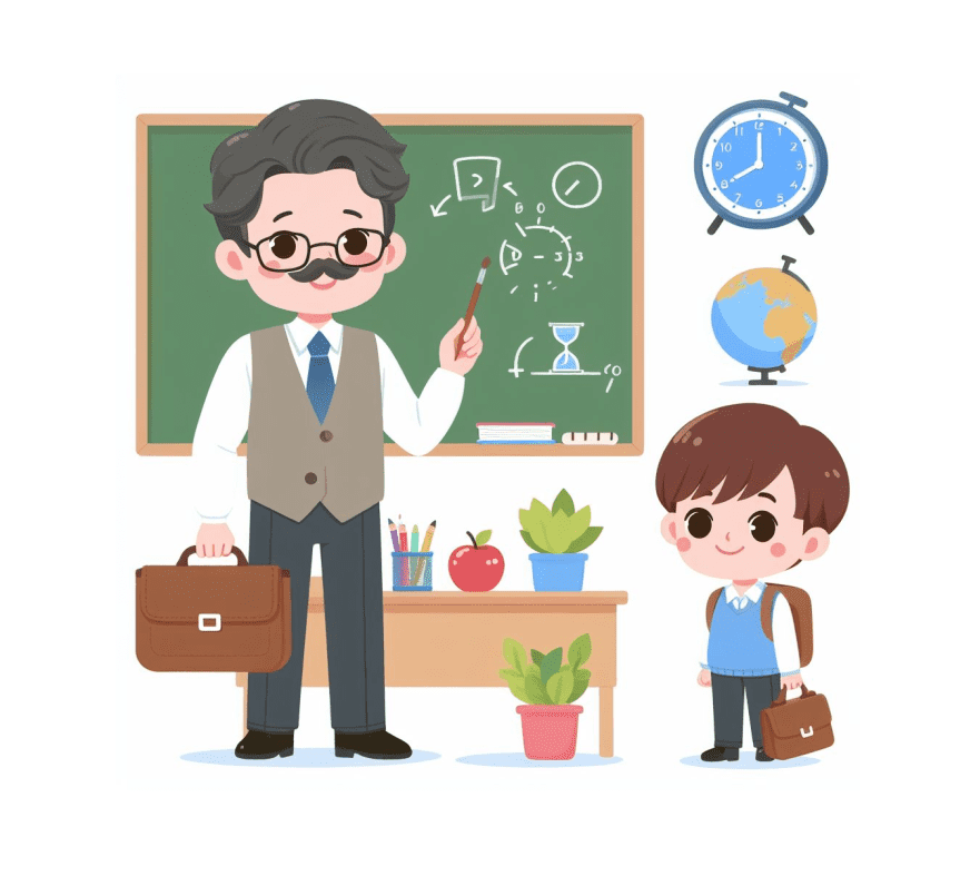 Teacher and Student Clipart Image Free