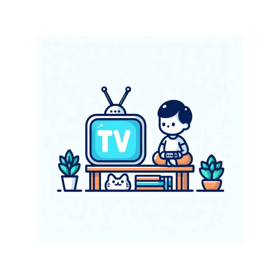Watching TV Clipart Download Free