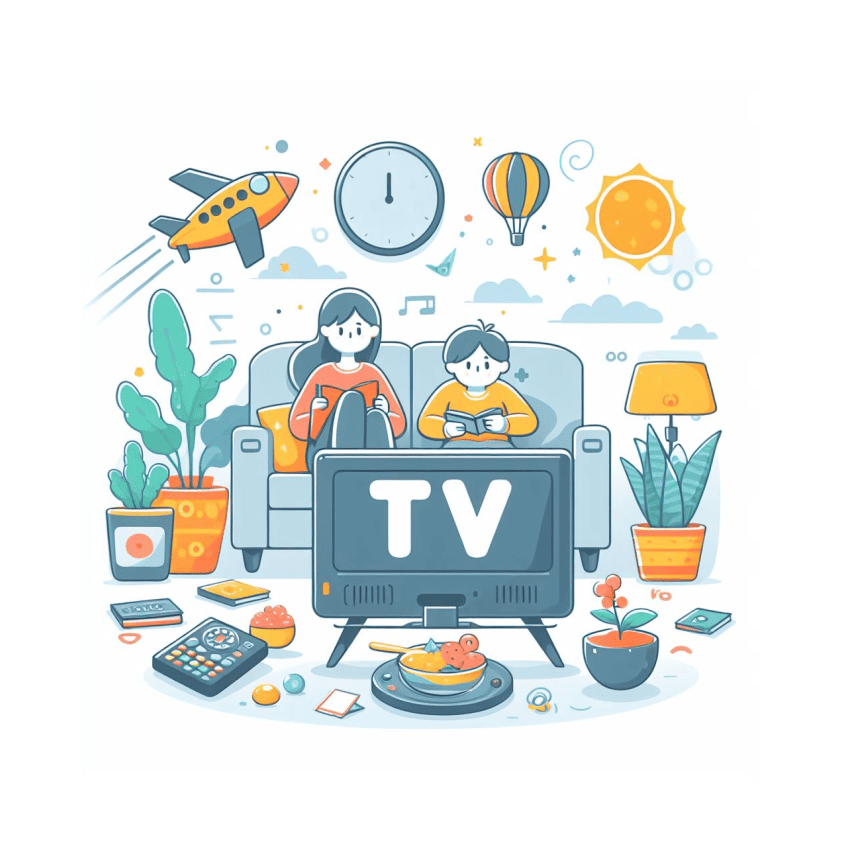 Watching TV Clipart Download Photo