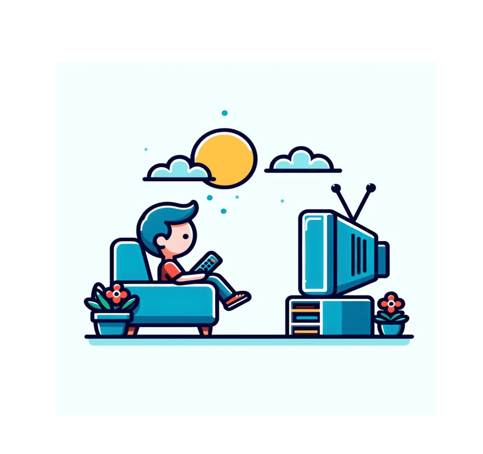Watching TV Clipart Free Images