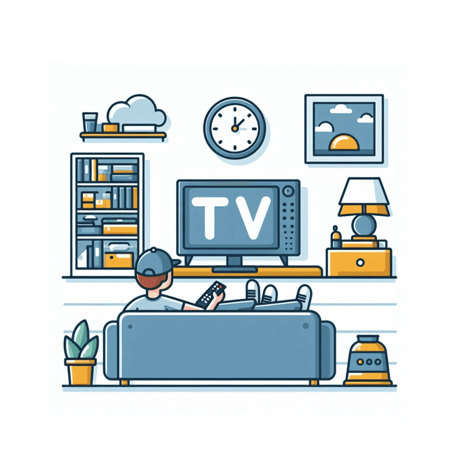 Watching TV Clipart Free Photos