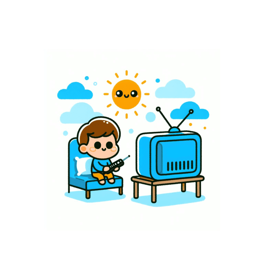 Watching TV Clipart Images