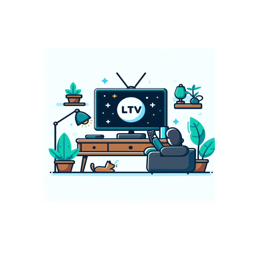 Watching TV Clipart Png Image