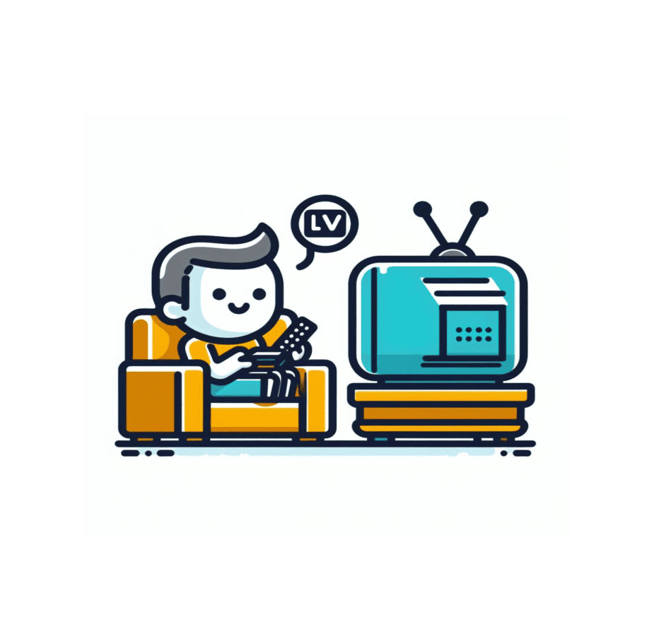 Watching TV Free Clipart