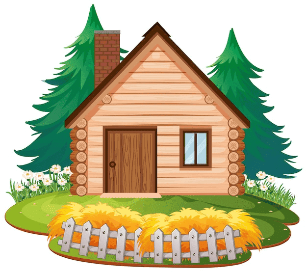 Wood Cottage Clipart Free Photo
