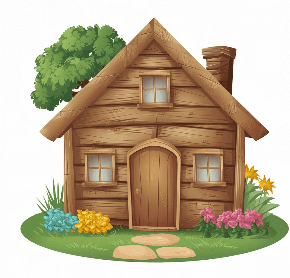 Wood Cottage Clipart Png Free Download