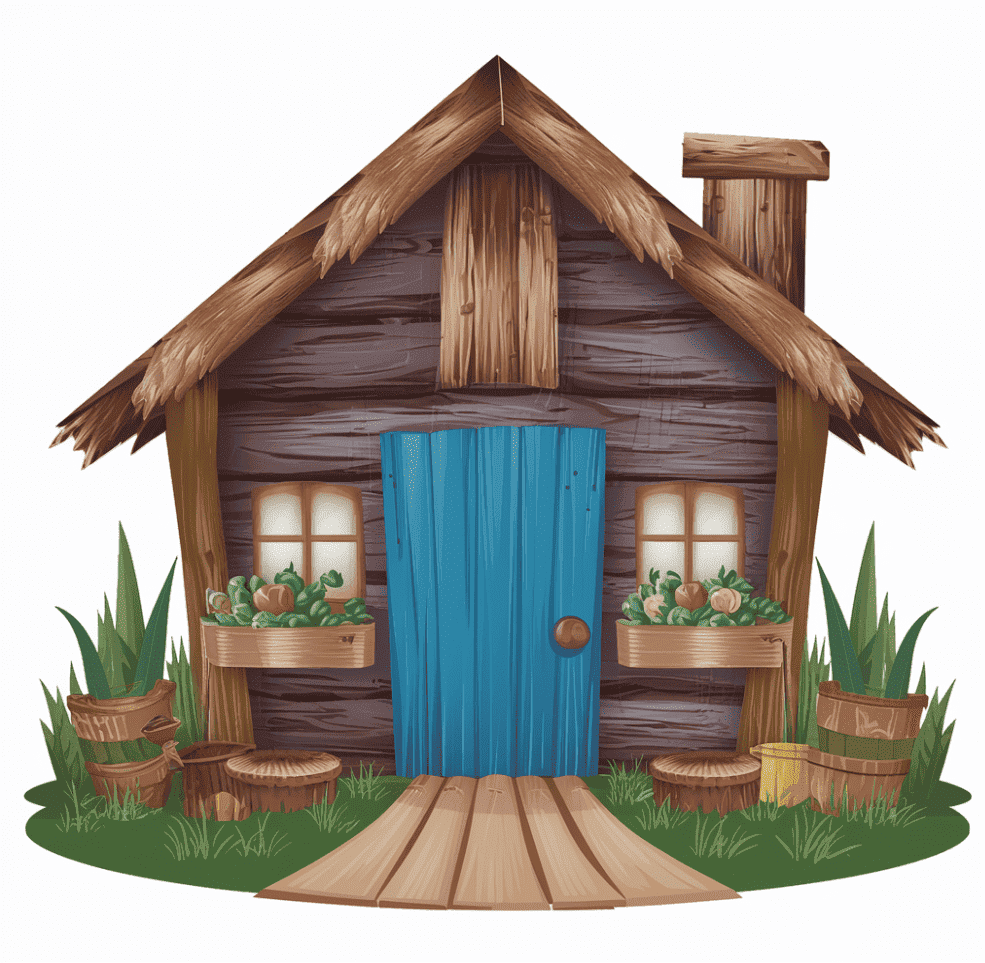 Wood Cottage Clipart Png Image
