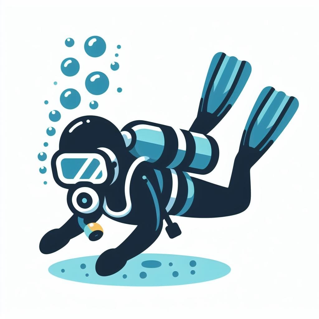 Amazing Scuba Diver Clipart