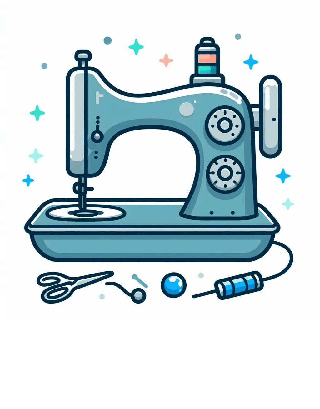 Amazing Sewing Machine Image Clipart