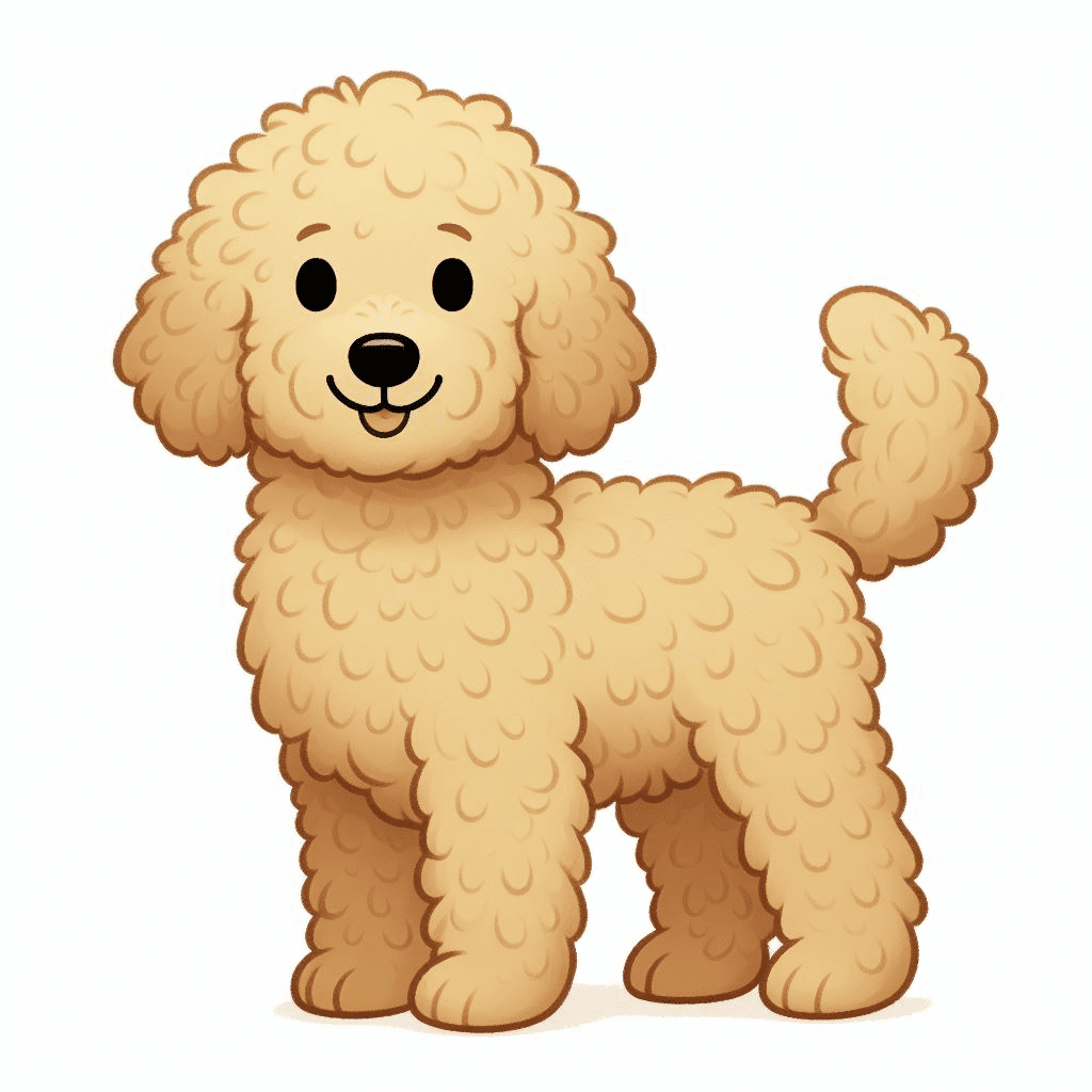 Beautiful Goldendoodle Clipart Image Png