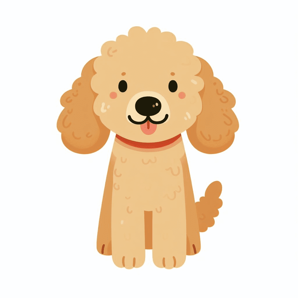 Beautiful Goldendoodle For Kid Clipart