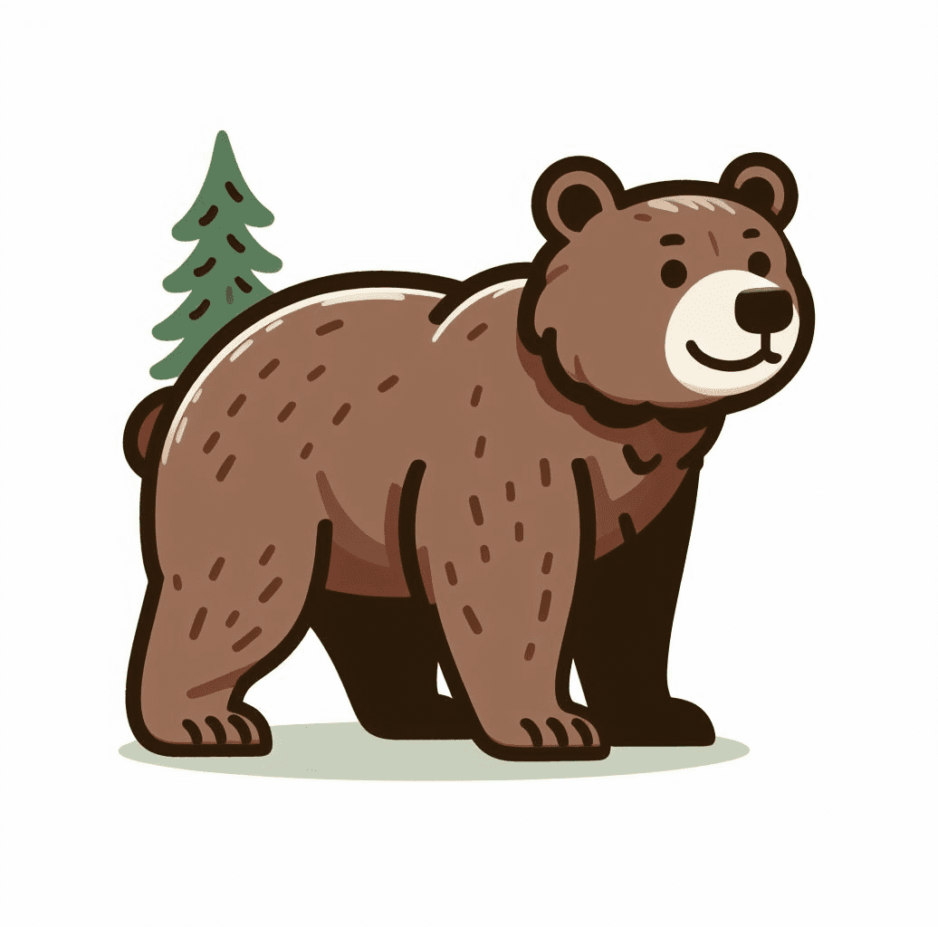 Beautiful Grizzly Bear Clipart Image Png