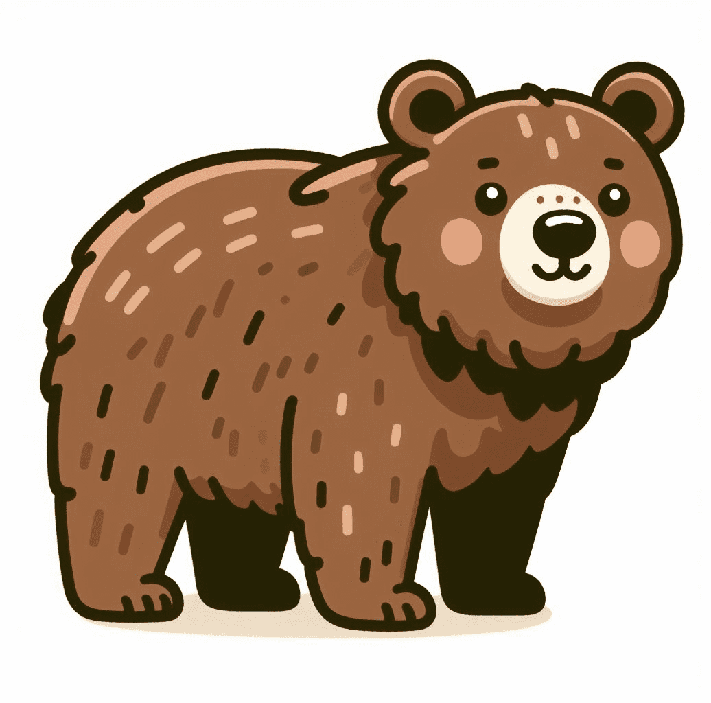 Beautiful Grizzly Bear Clipart Image