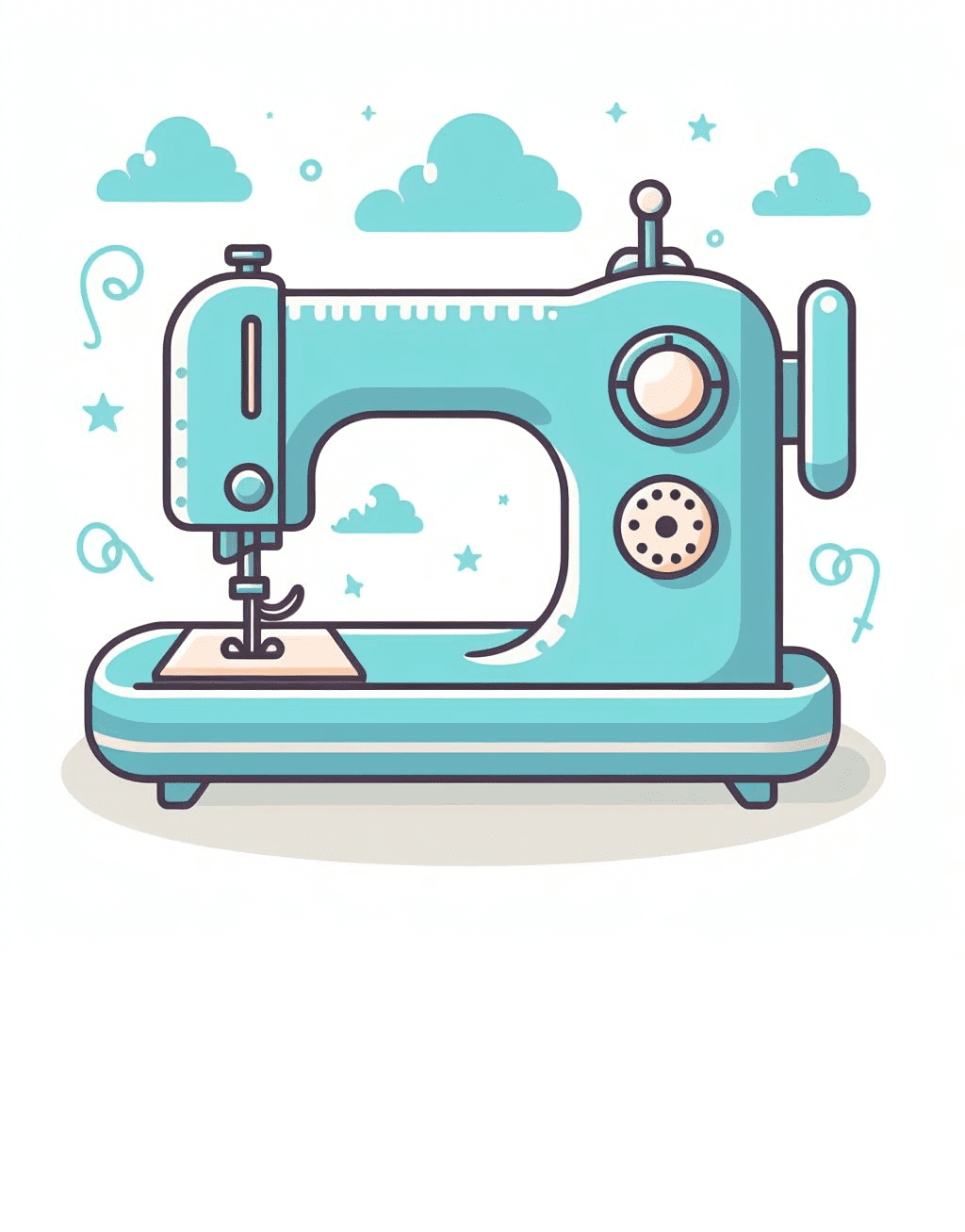 Beautiful Sewing Machine Clipart Download