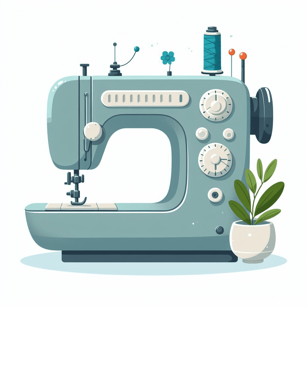 Beautiful Sewing Machine Clipart