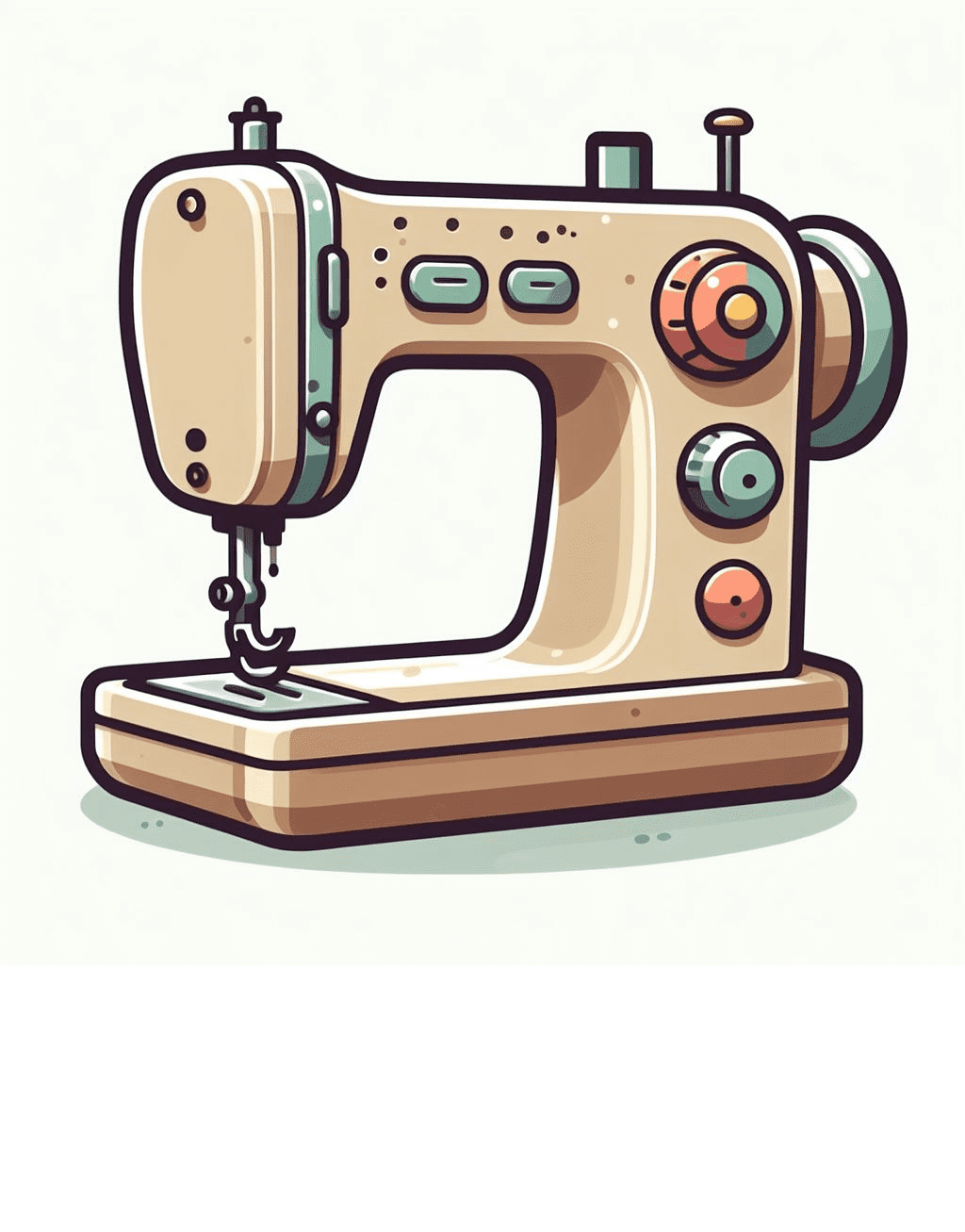 Beautiful Sewing Machine Image Clipart