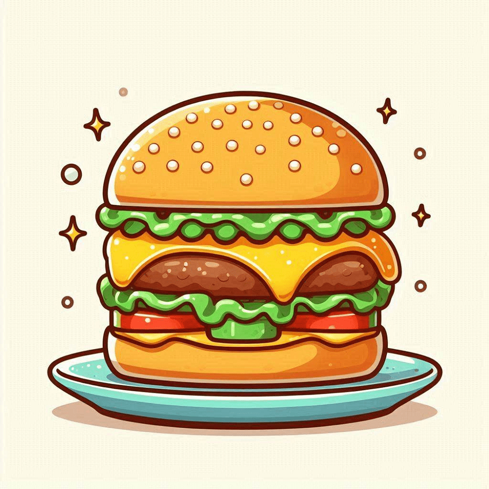 Cheeseburger Clipart For Kids