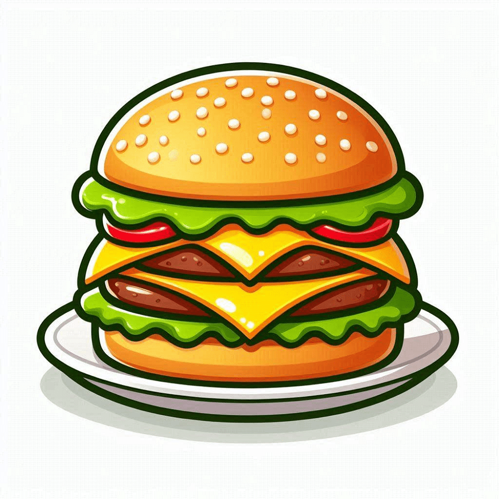 Cheeseburger Clipart Free For Kid