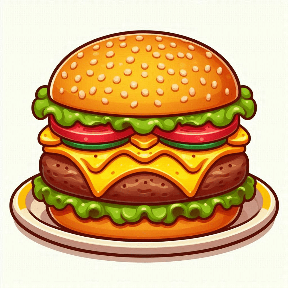Cheeseburger Clipart Image Free