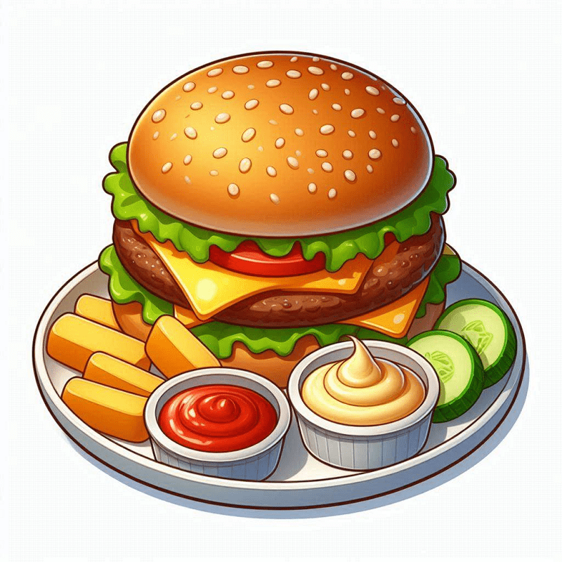 Cheeseburger Clipart Image Png