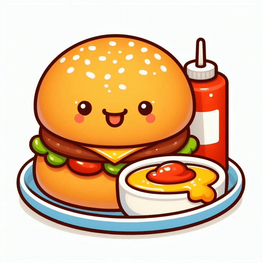 Cheeseburger Clipart Photo