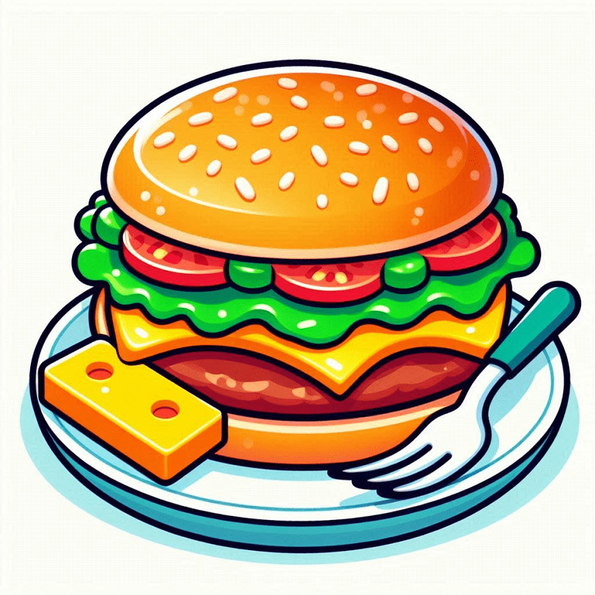 Clipart Cheeseburger