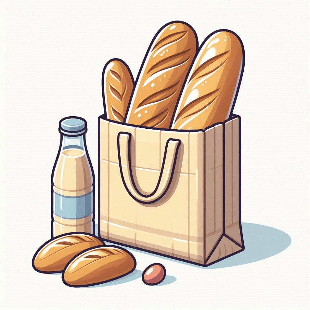 Clipart of Baguette Free