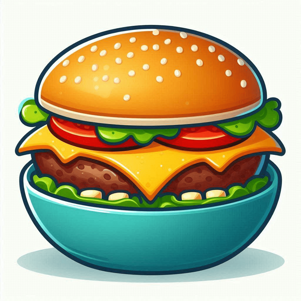 Clipart of Cheeseburger Download Free