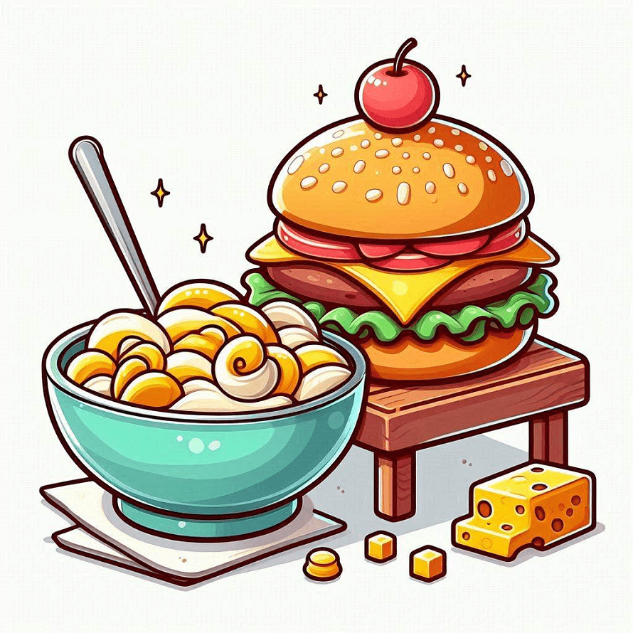 Clipart of Cheeseburger Free Download