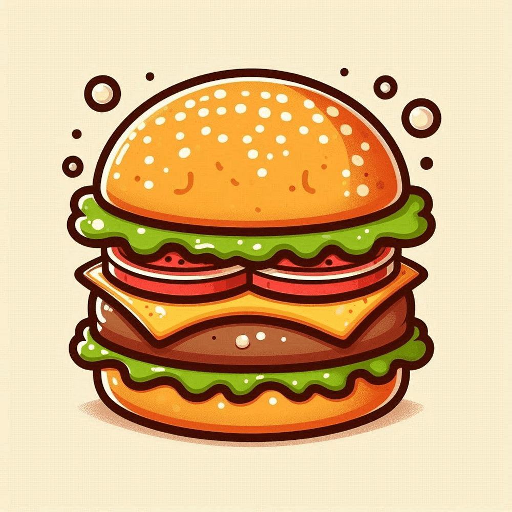 Clipart of Cheeseburger Free Images
