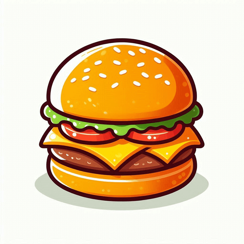 Clipart of Cheeseburger Free Pictures