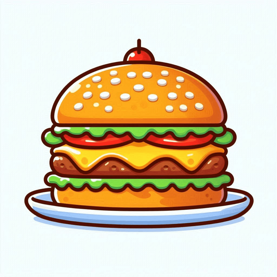 Clipart of Cheeseburger Pictures