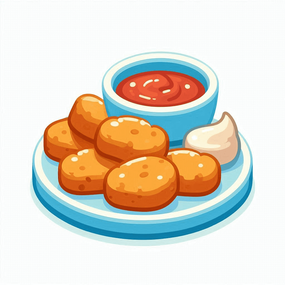 Clipart of Chicken Nuggets Picture