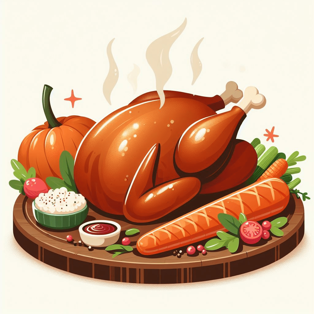 Clipart of Cooked Turkey Picture