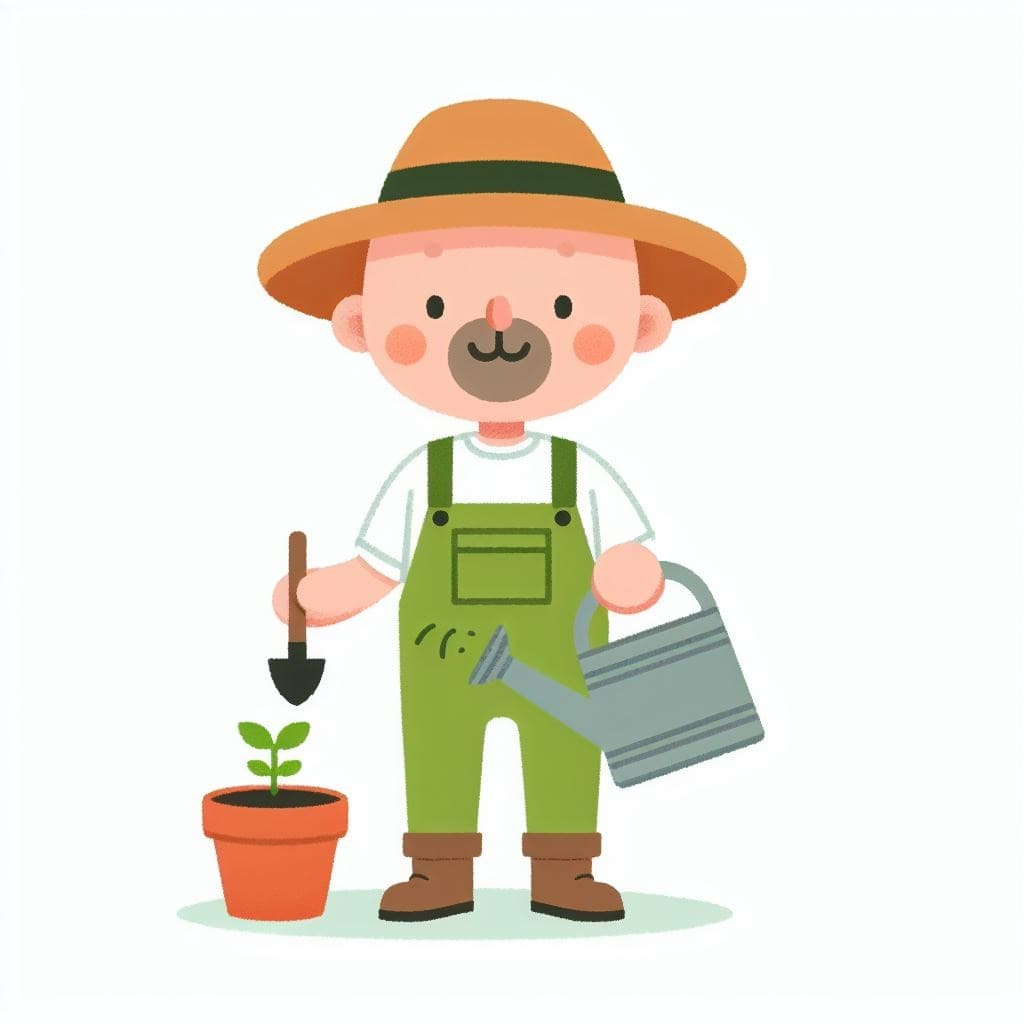 Clipart of Gardener Free