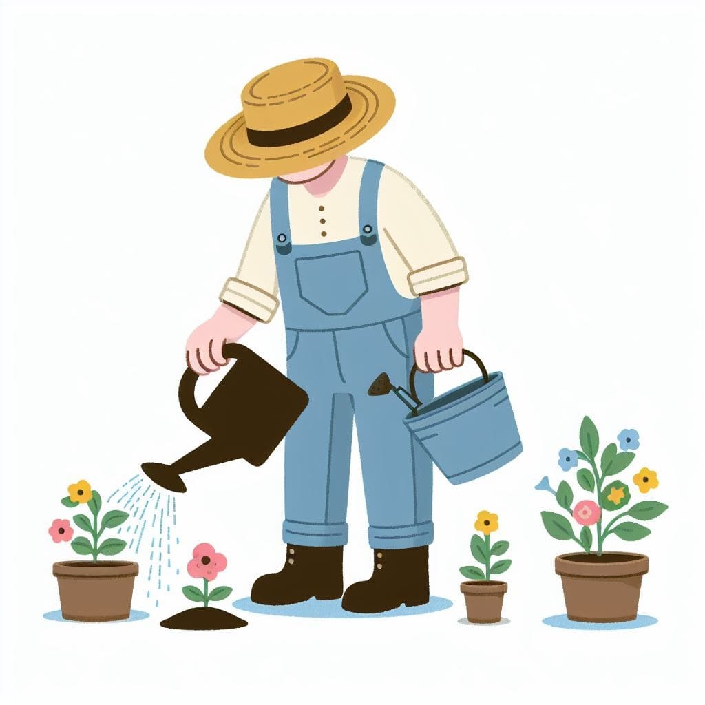 Clipart of Gardener Image