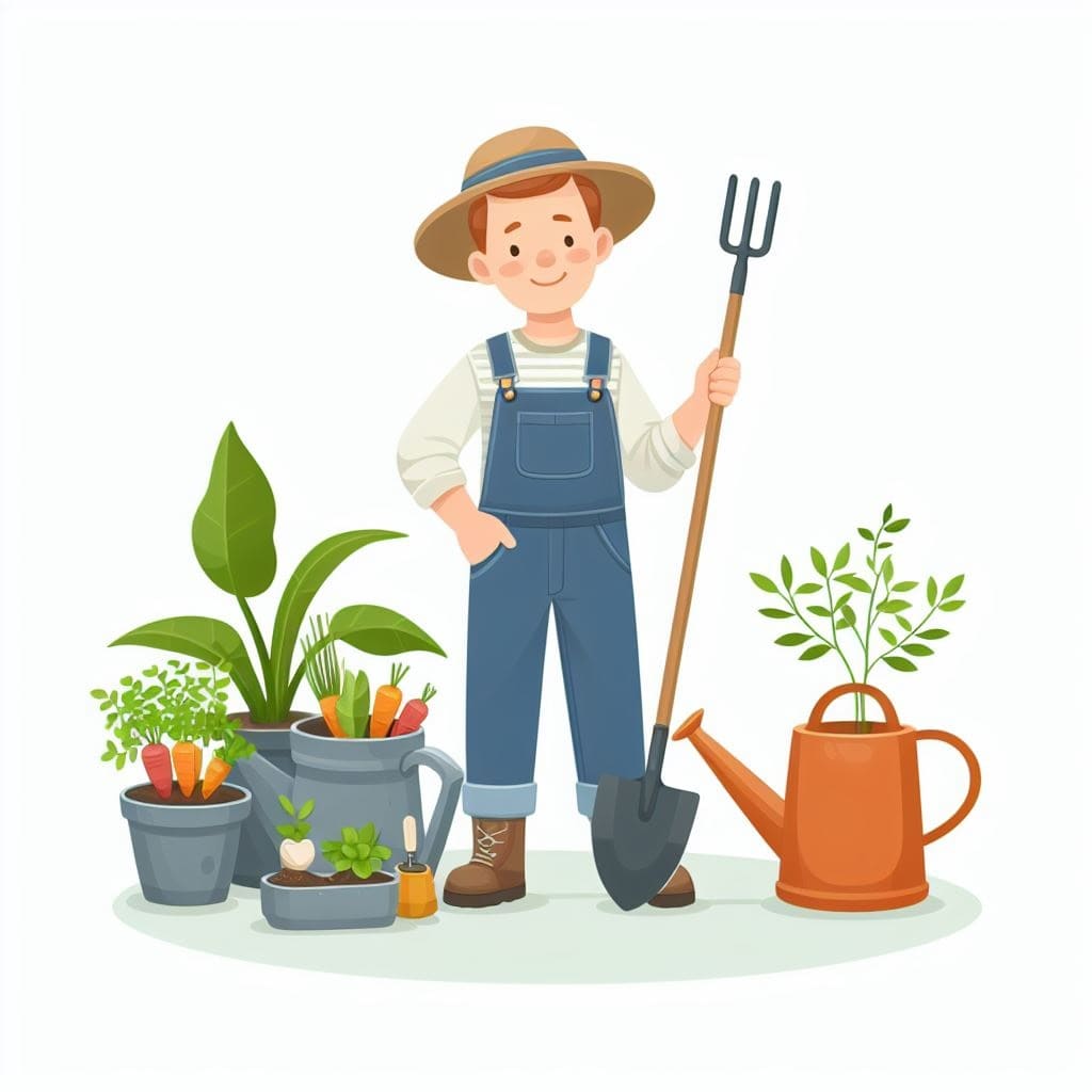 Clipart of Gardener Images