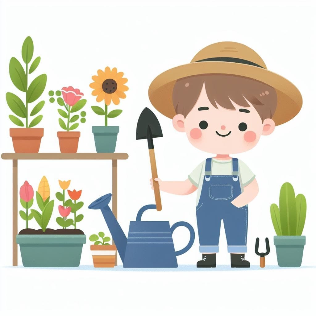 Clipart of Gardener Photo