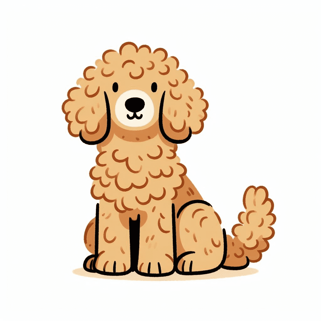 Clipart of Goldendoodle Free