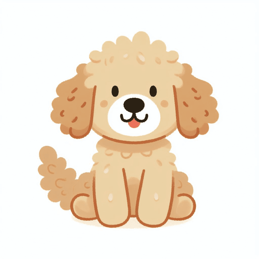 Clipart of Goldendoodle Image