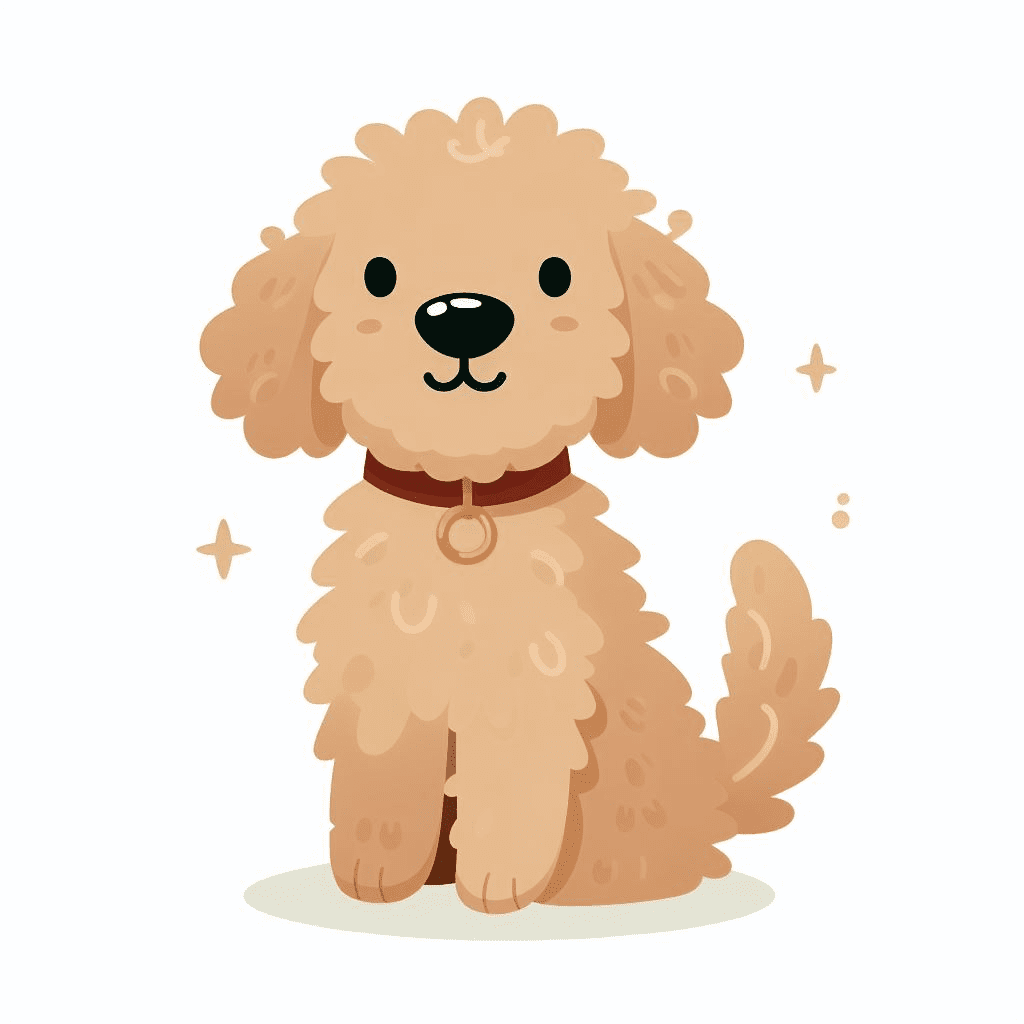 Clipart of Goldendoodle Picture