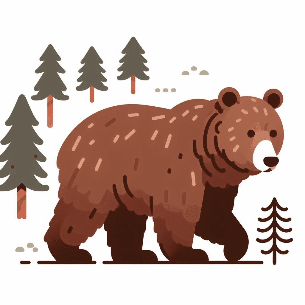 Clipart of Grizzly Bear Free