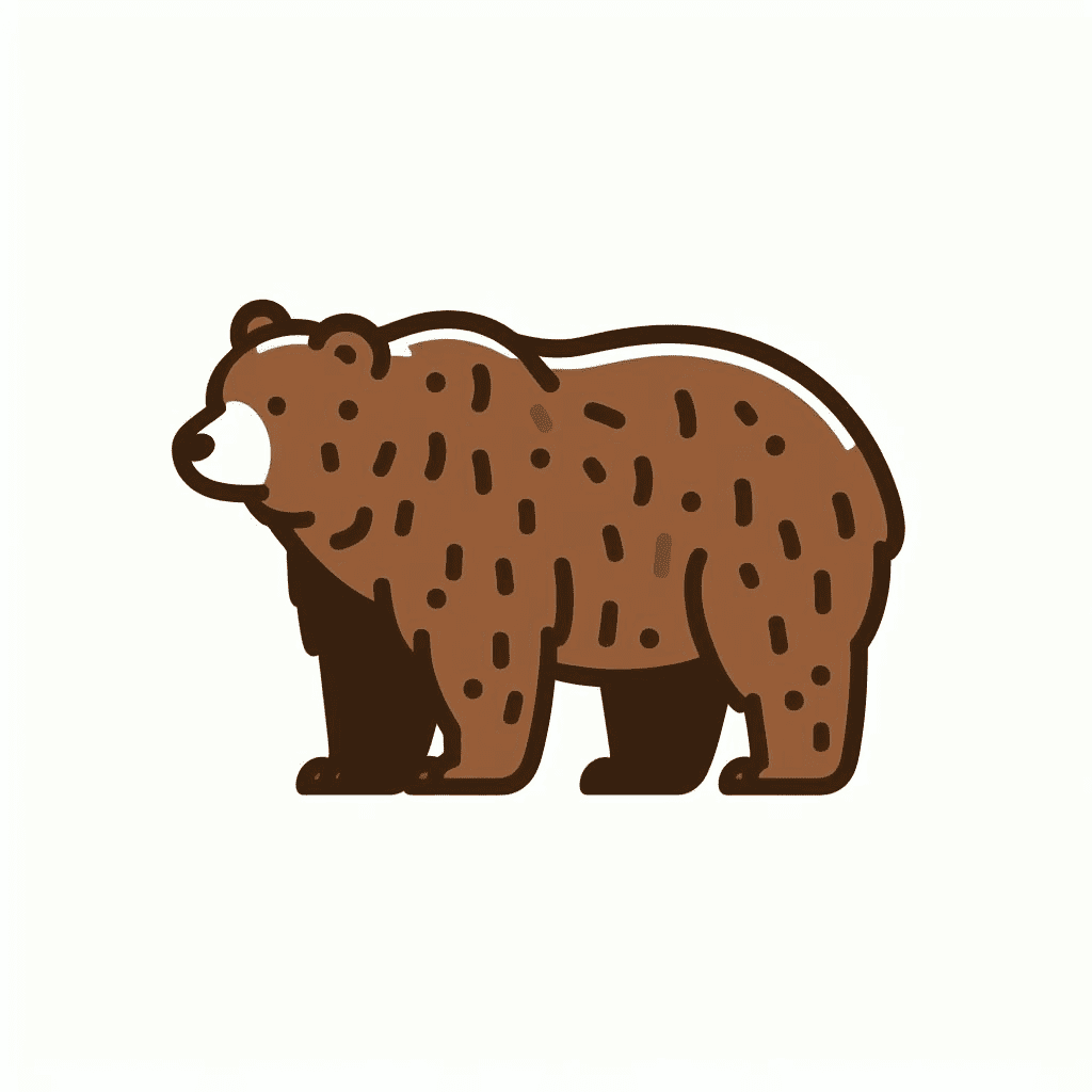 Clipart of Grizzly Bear Image