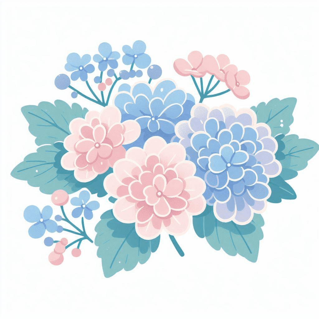 Clipart of Hydrangea Images