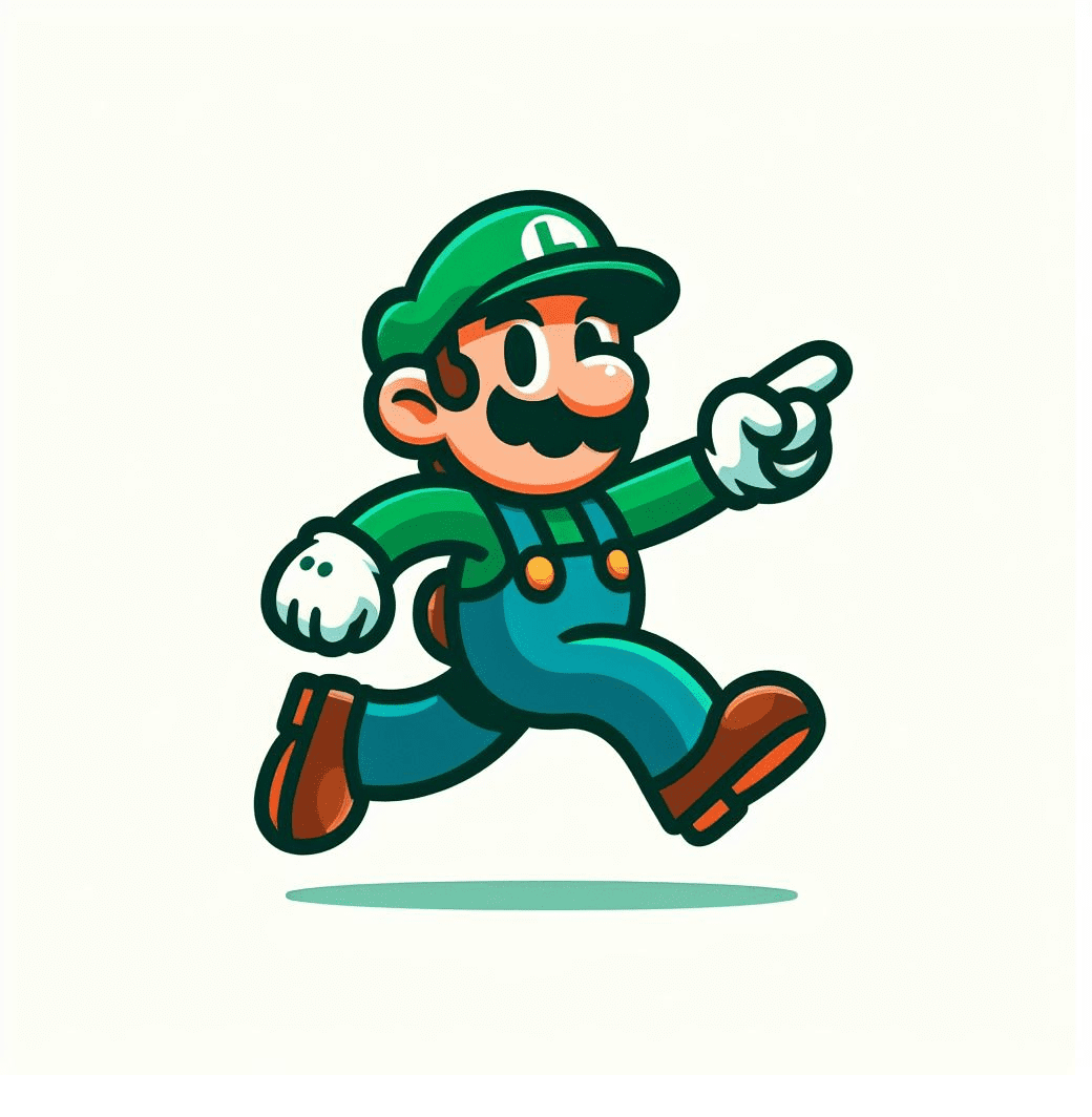 Clipart of Luigi