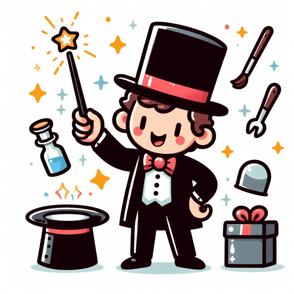 Clipart of Magician Picture