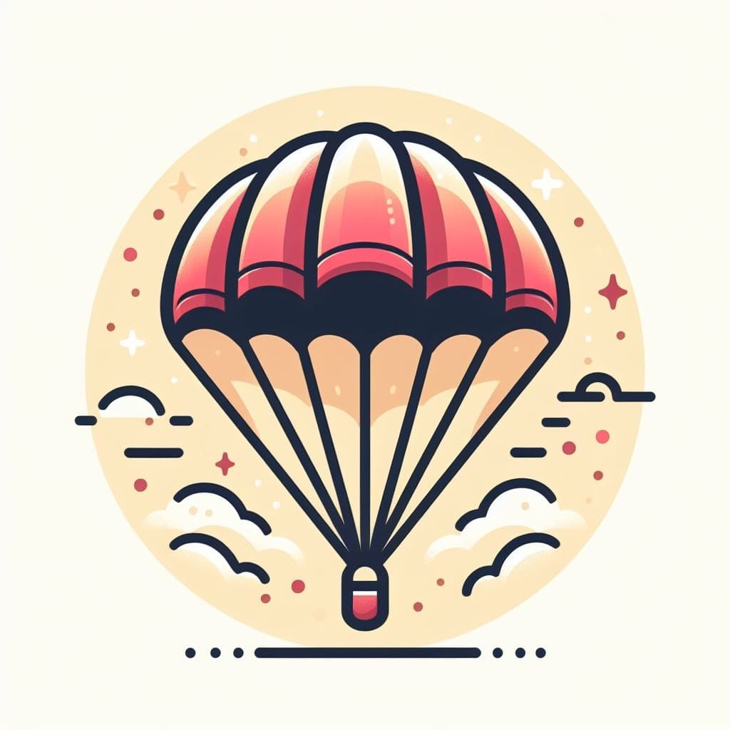Clipart of Parachute Free